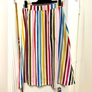 Boden Multicolor Striped Skirt